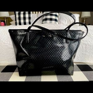 Black Patent Leather Kate Spade Purse EUC